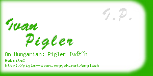 ivan pigler business card